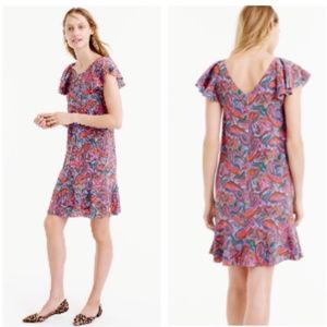 J. Crew Silk Paisley Dress Size 2